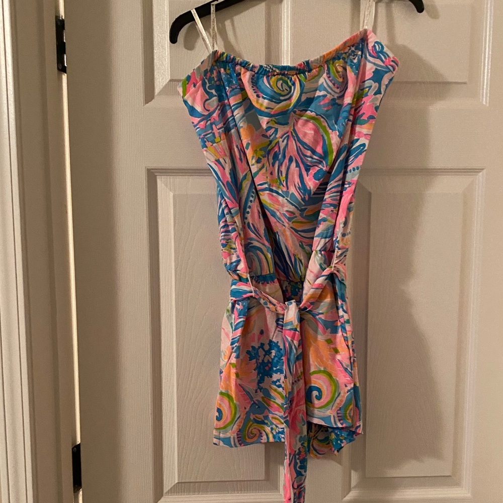 NWT lilly strapless romper